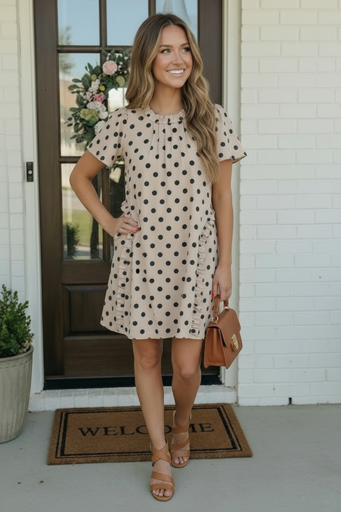 Polka Dot Ruffle Dress