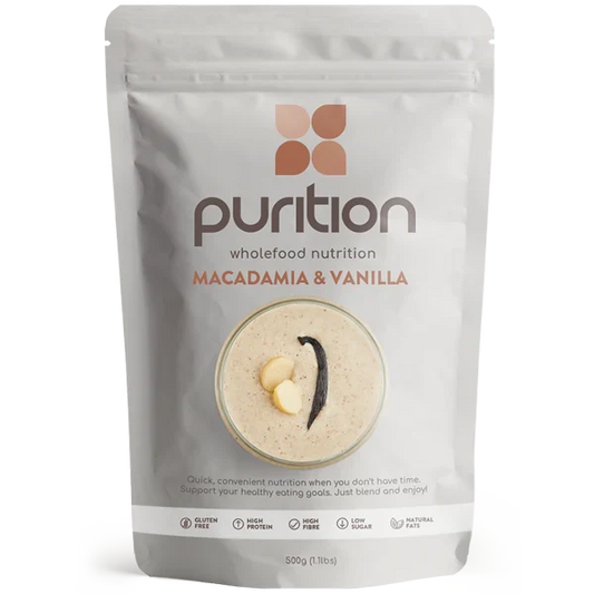 Purition Wholefood Nutrition Macadamia & Vanilla 500g
