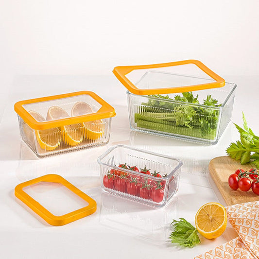 RECTANGLE GLASS CONTAINER 2100