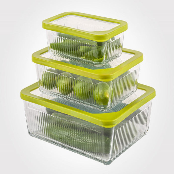 RECTANGLE GLASS CONTAINER 2100