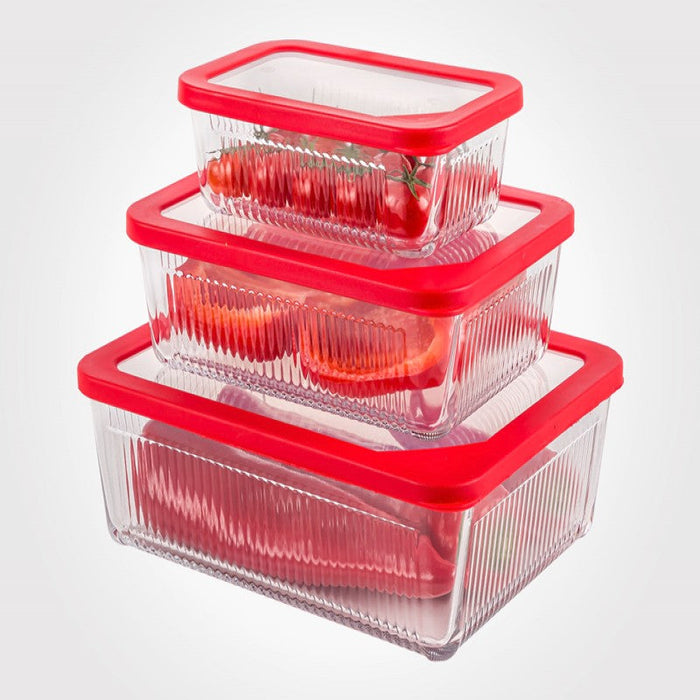 RECTANGLE GLASS CONTAINER 2100