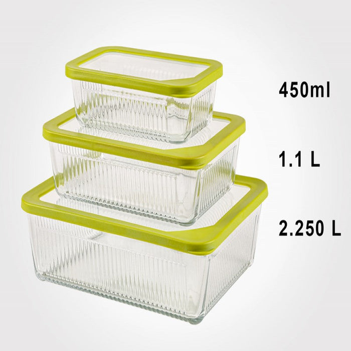 RECTANGLE GLASS CONTAINER 2100