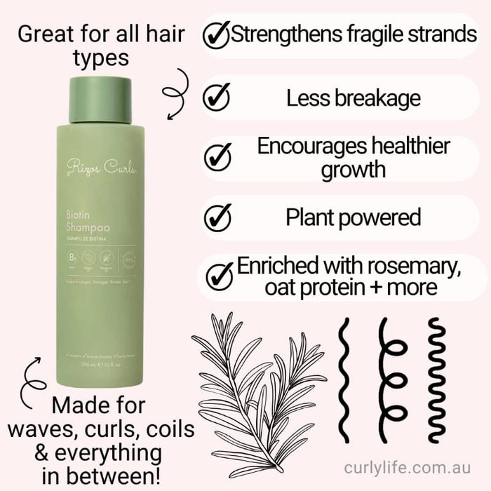Rizos Curls Biotin Shampoo