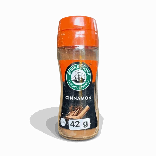 Robertsons Cinnamon Spice 42g shaker bottle with finely ground cinnamon for baking and cooking