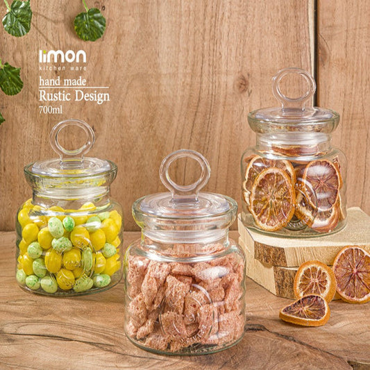 RUSTIC GLASS JAR 700 Ml 2041