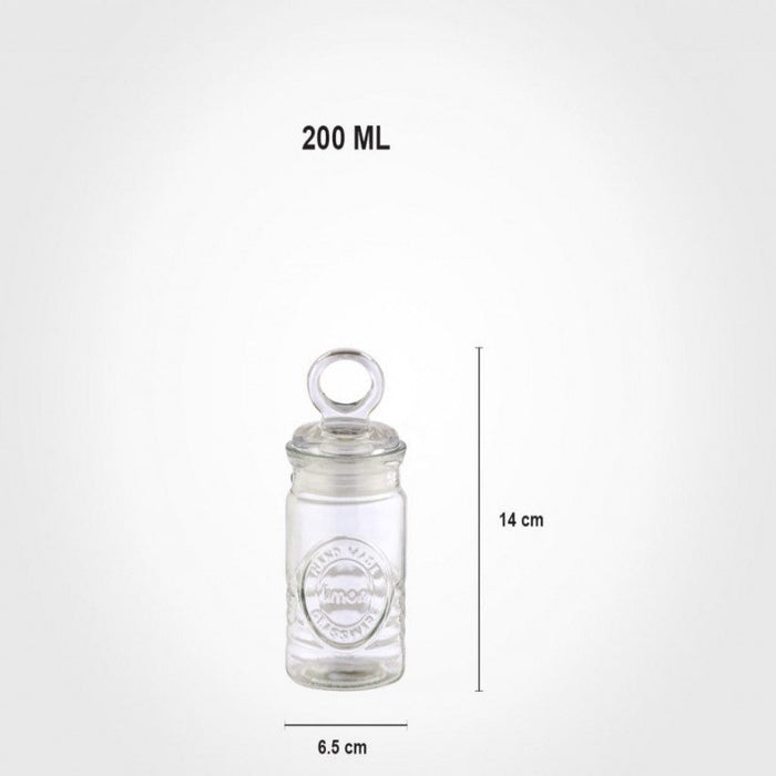 RUSTIC GLASS SPICE CANISTER 1876