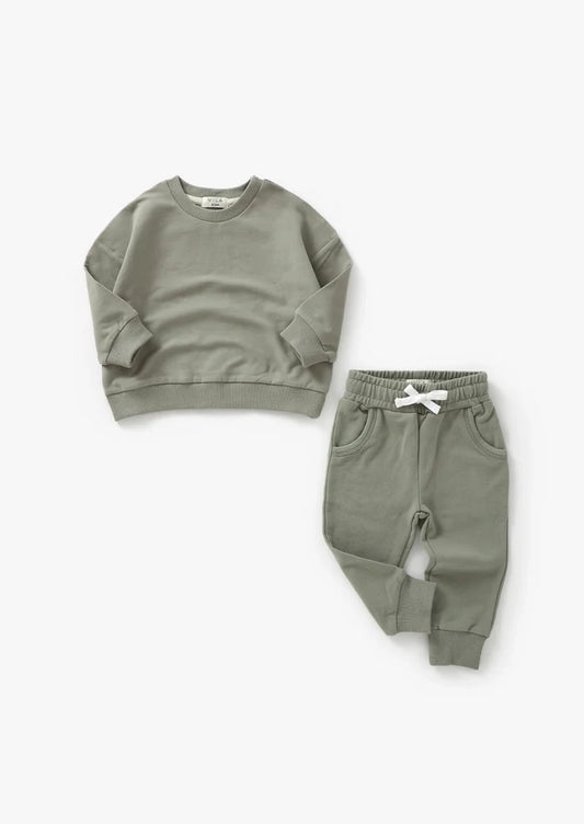 Sage Sweatshirt and Jogger Set