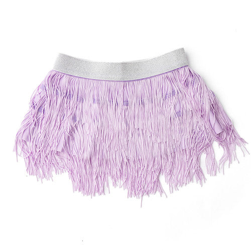 Shade Critters Fringe Skirt Cover-up in Purple