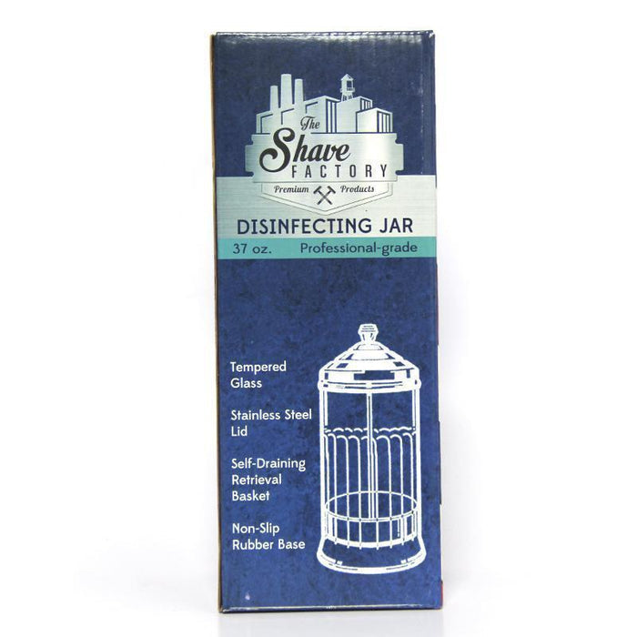 Shave Factory Professional Grade LARGE Disinfectant Jar 37oz - Palms Fashion Inc.