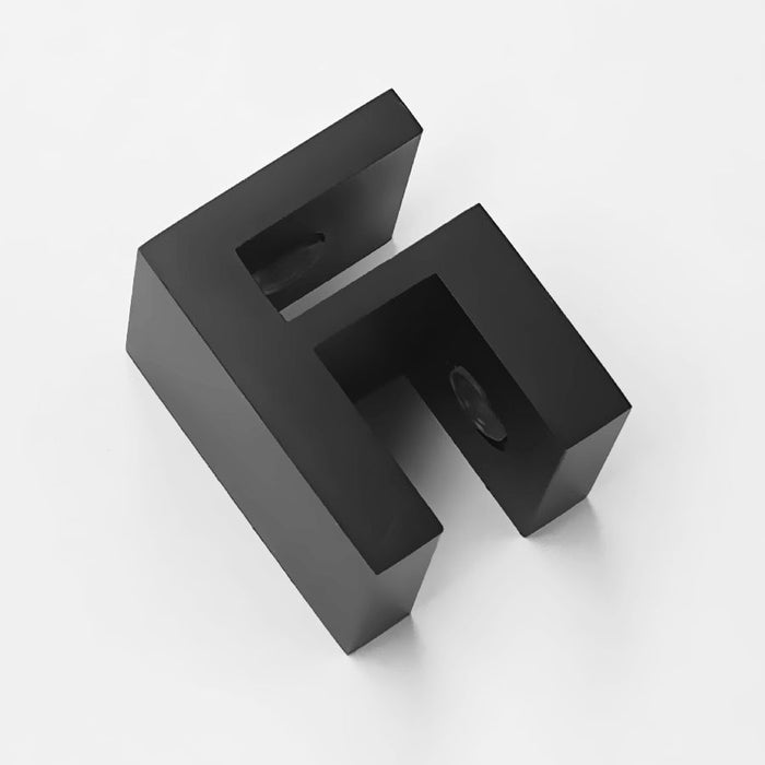 SHOWER GLASS HEADER BAR OVERPANEL FITTING SQUARE 10MM/6MM - Image 2
