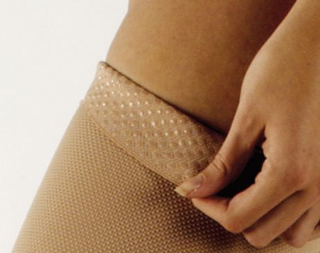 Sigvaris Natural Rubber Thigh High W/ Grip Top, Open Toe 30-40mmHg - Compression Level: Extra Firm 30-40 MmHg - Unisex - Foot