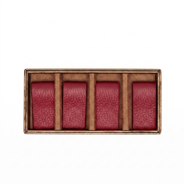 Small Cord Wrap Set Garnet Red