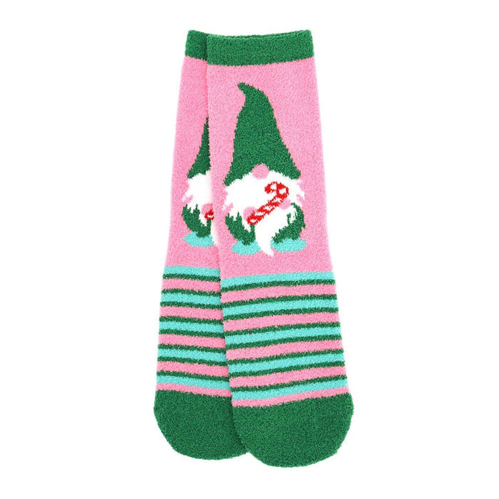 Soft Socks-Cozy Fuzzy Christmas Pattern