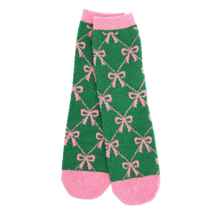 Soft Socks-Cozy Fuzzy Christmas Pattern