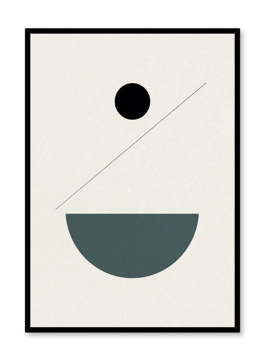 Modern abstract poster by Opposite Wall with minimalist shapes in balance by Toffie Affichiste