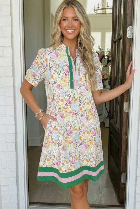 Spring Ready Floral Shift Dress