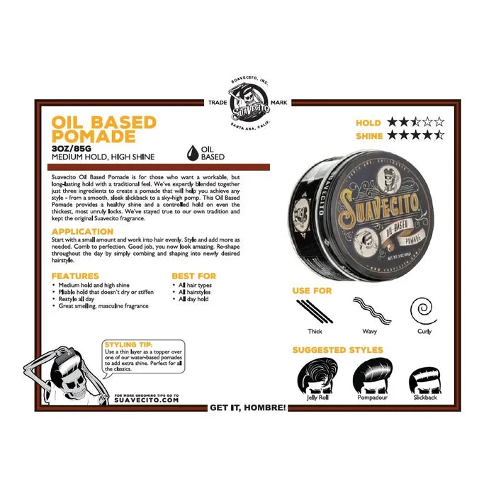 Suavecito Pomade Oil Based