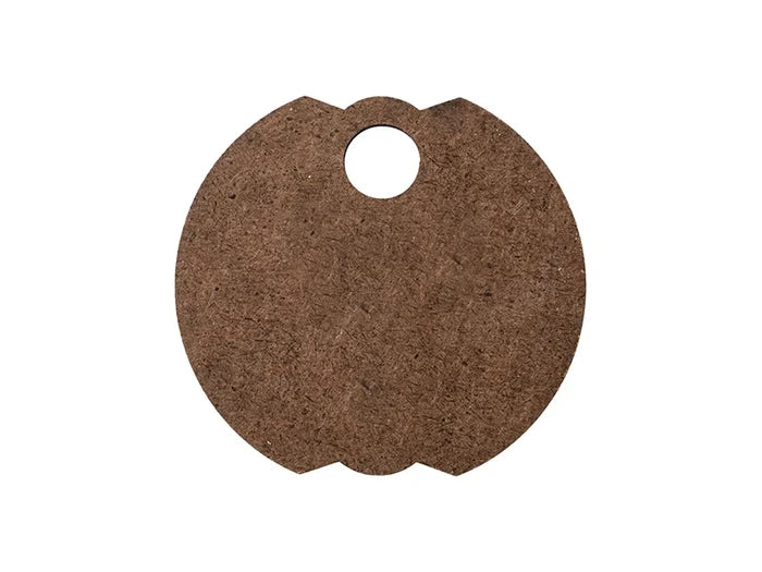 Sublimation Blanks Hardboard Name Tag (φ6.5*0.3cm,Bud Shape)