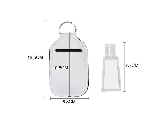 Sublimation Key Rings Hand Sanitizer Bottle Holder