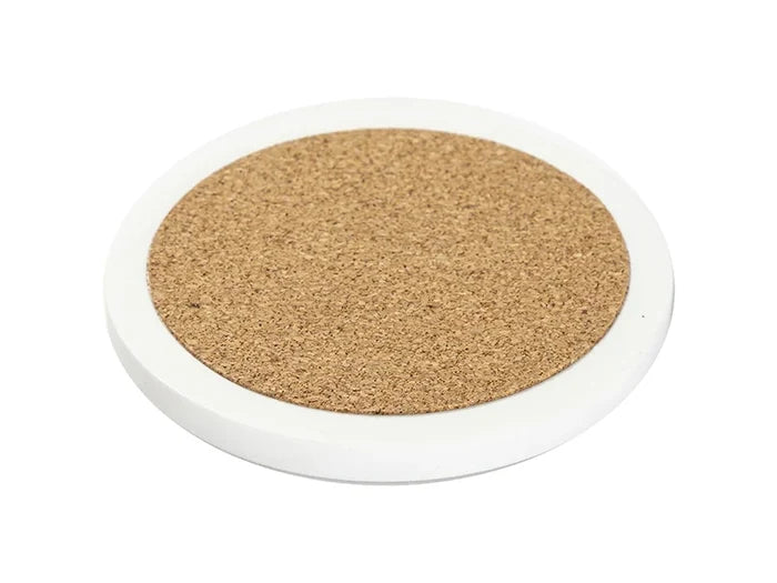 Sublimation Round Marble Coaster w/ Cork (φ10cm/ 3.94inch)