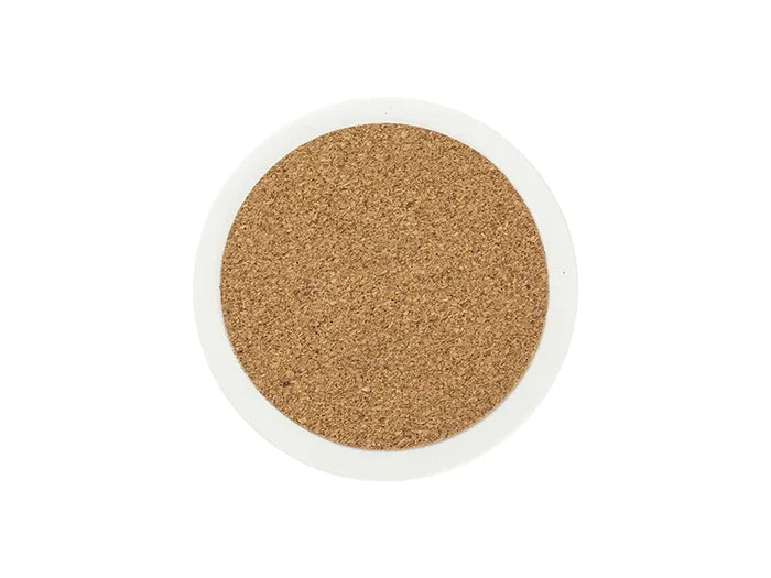 Sublimation Round Marble Coaster w/ Cork (φ10cm/ 3.94inch)