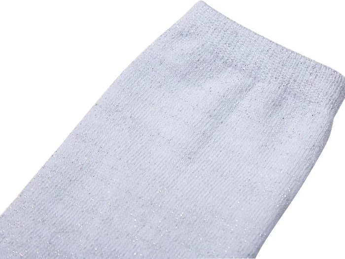Sublimation Silver Silk Glitter Adult Crew Sock (8.8*30.5)