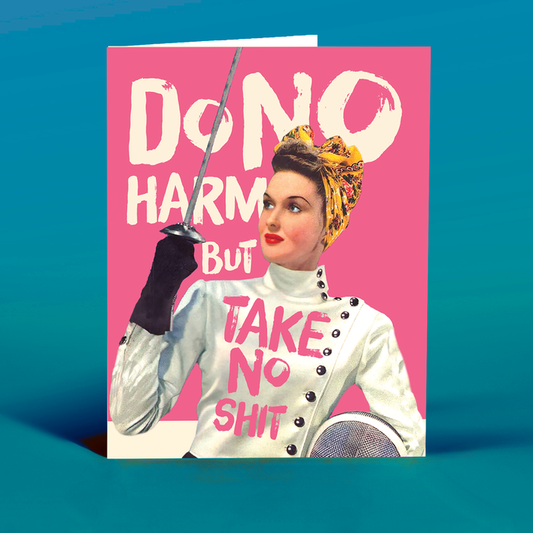 TAKE NO SHIT! empowerment card
