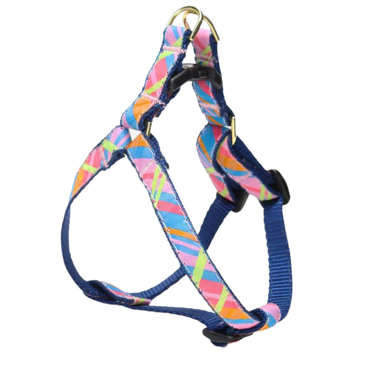 PINK-MADRAS-DOG-HARNESS-SMALL-BREED-TEACUP