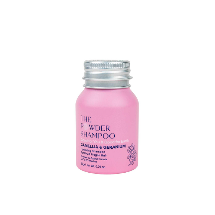 The Powder Shampoo Camellia and Geranium Hydrating for Dry Hair 20g