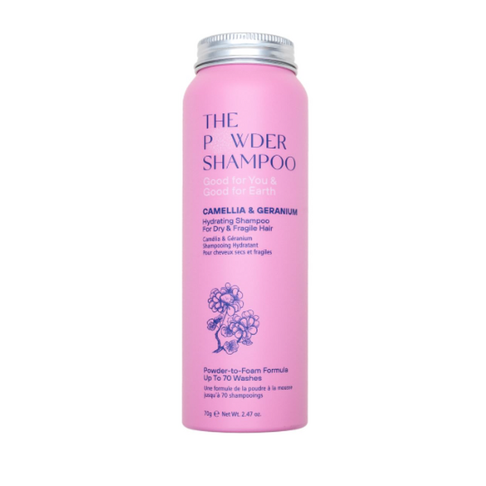 The Powder Shampoo Camellia and Geranium Hydrating for Dry Hair 70g
