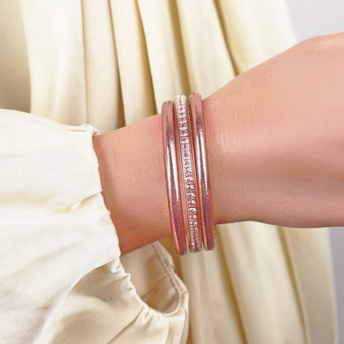 a close up of a bracelet on a woman's wrist