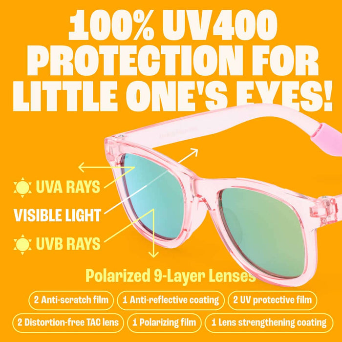 Transparent Pink Baby Sunglasses