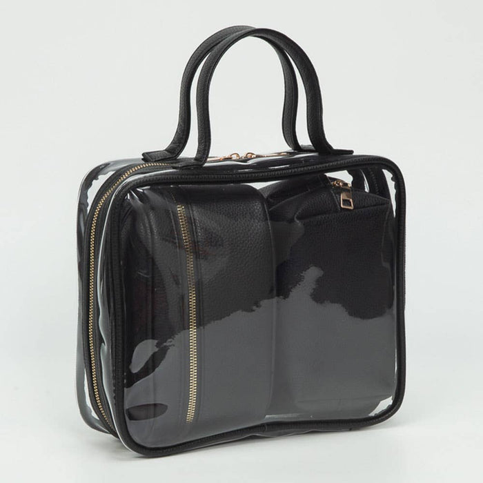 Travel Cosmetic Bag Set 4 Pieces-Transparent