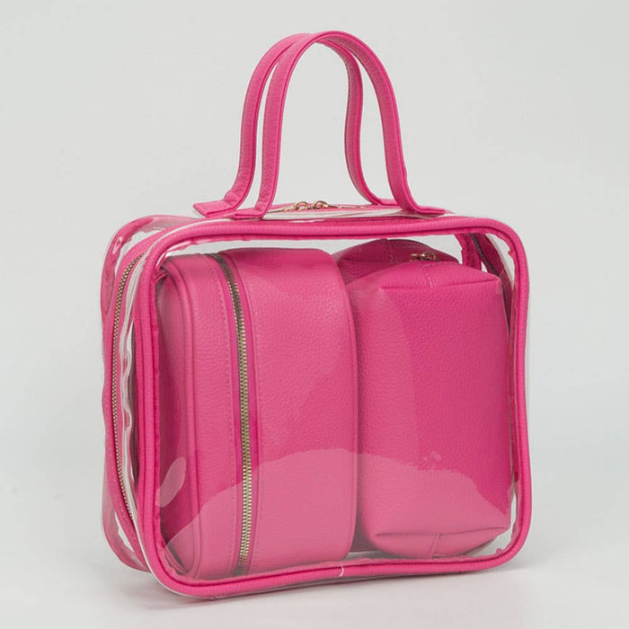 Travel Cosmetic Bag Set 4 Pieces-Transparent