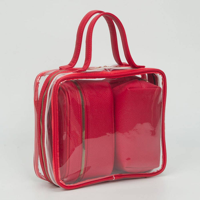 Travel Cosmetic Bag Set 4 Pieces-Transparent