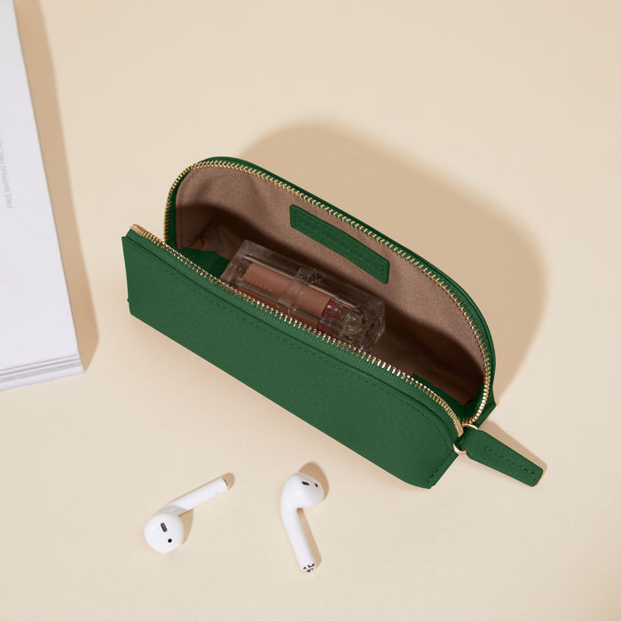 Travel Makeup Pouch Fairway Green