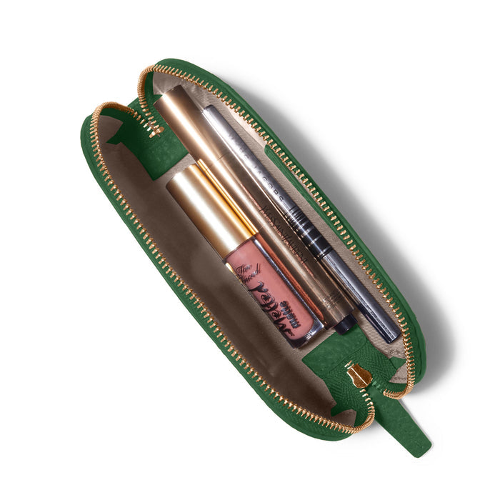 Travel Makeup Pouch Fairway Green