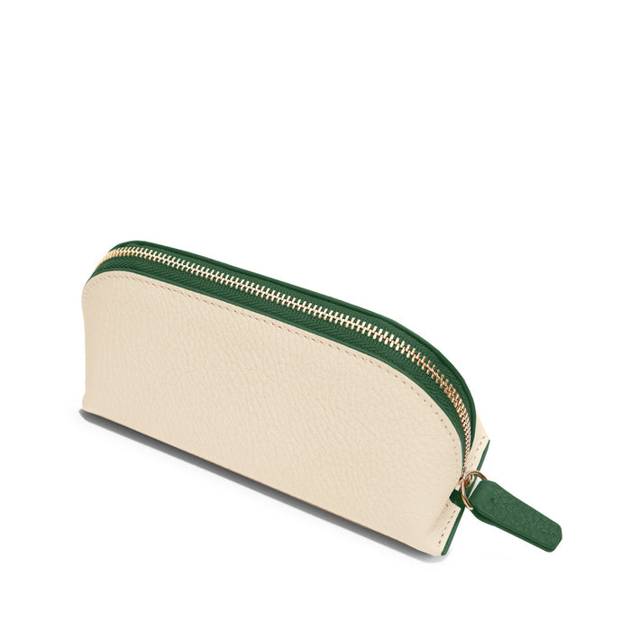 Travel Makeup Pouch Sand/Fairway Green