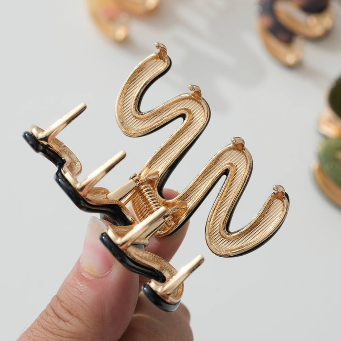 Willow Mini Vintage Metal Squiggle Claw Clip