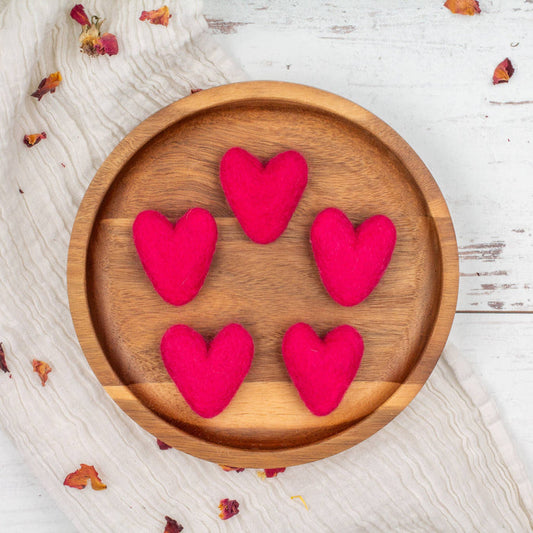 Wool Felt Hearts Eco Fresheners