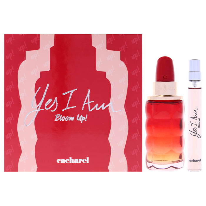 Yes I Am Bloom Up by Cacharel for Women - 2 Pc Gift Set 1.7oz EDP Spray, 0.34oz EDP Spray (Mini)