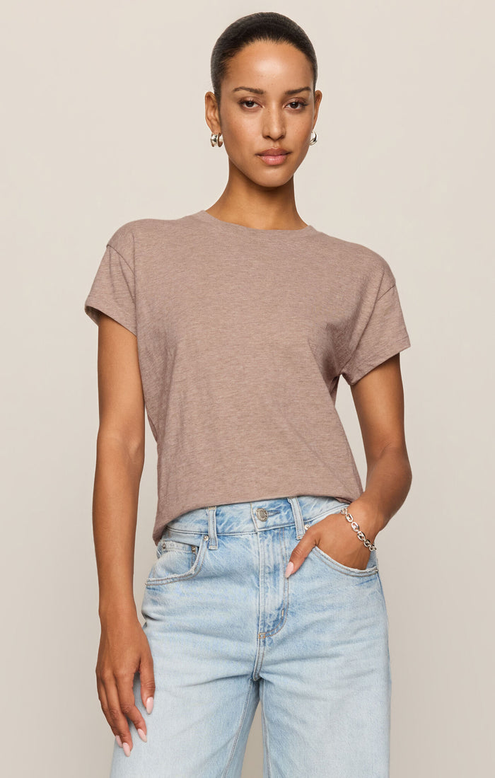 Z Supply Modern Slub Tee in Heather Ash