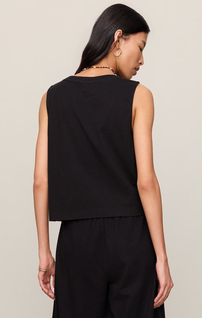 Z Supply Sloane V-neck Top in Black