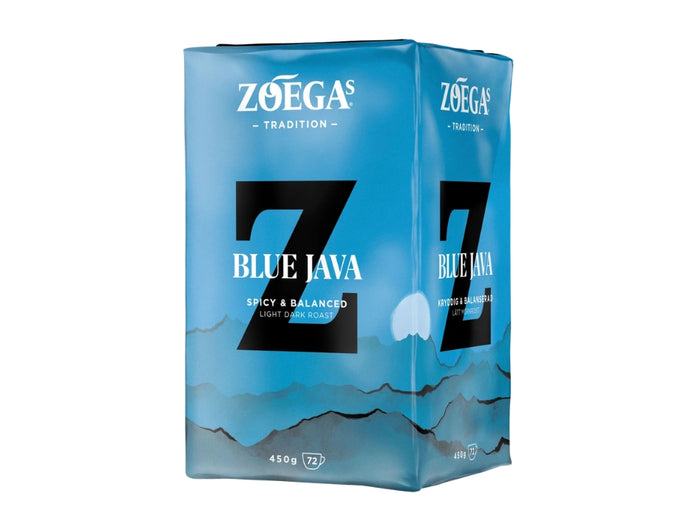 Zoégas Blue Java Ground Coffee 450g (15.87 oz) – Premium Swedish Light Dark Roast 100% Arabica Coffee