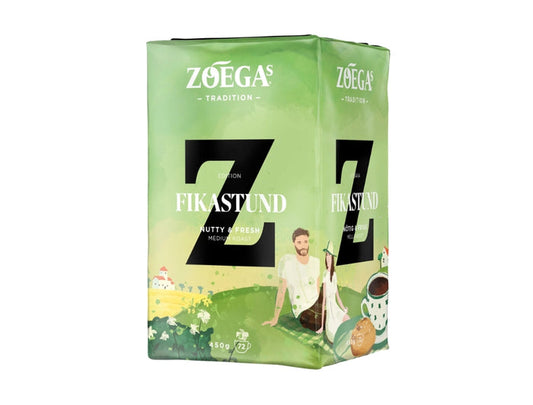 Zoégas Fikastund Ground Coffee 450g (15.87 oz) – Premium Swedish Medium Roast 100% Arabica Coffee